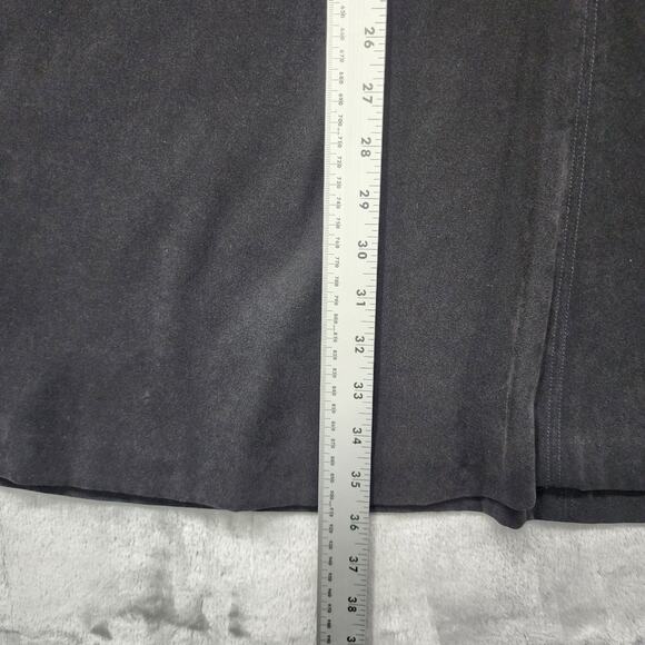 Vintage JM Collection Skirt Womens 16 Black High Rise A-Line Side Zip Midi Goth - Picture 7 of 8